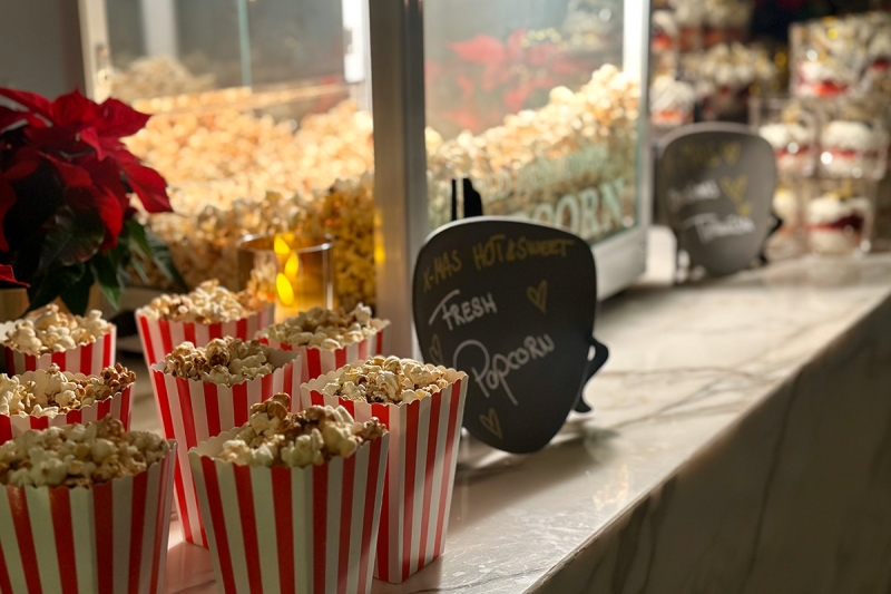 Live popcorn catering