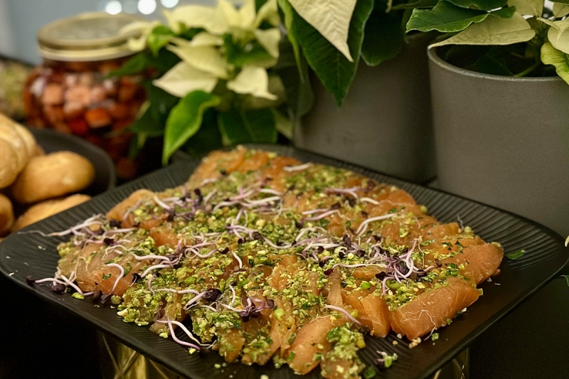 Live Salmon Bar Catering